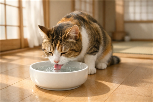 温泉水99はに猫飲ませても大丈夫？硬度と安全性の考え方