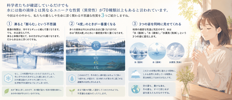 コップ1杯の水に学ぶ