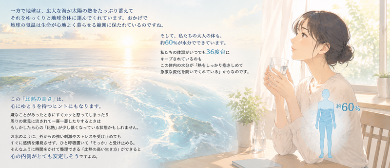 コップ1杯の水に学ぶ